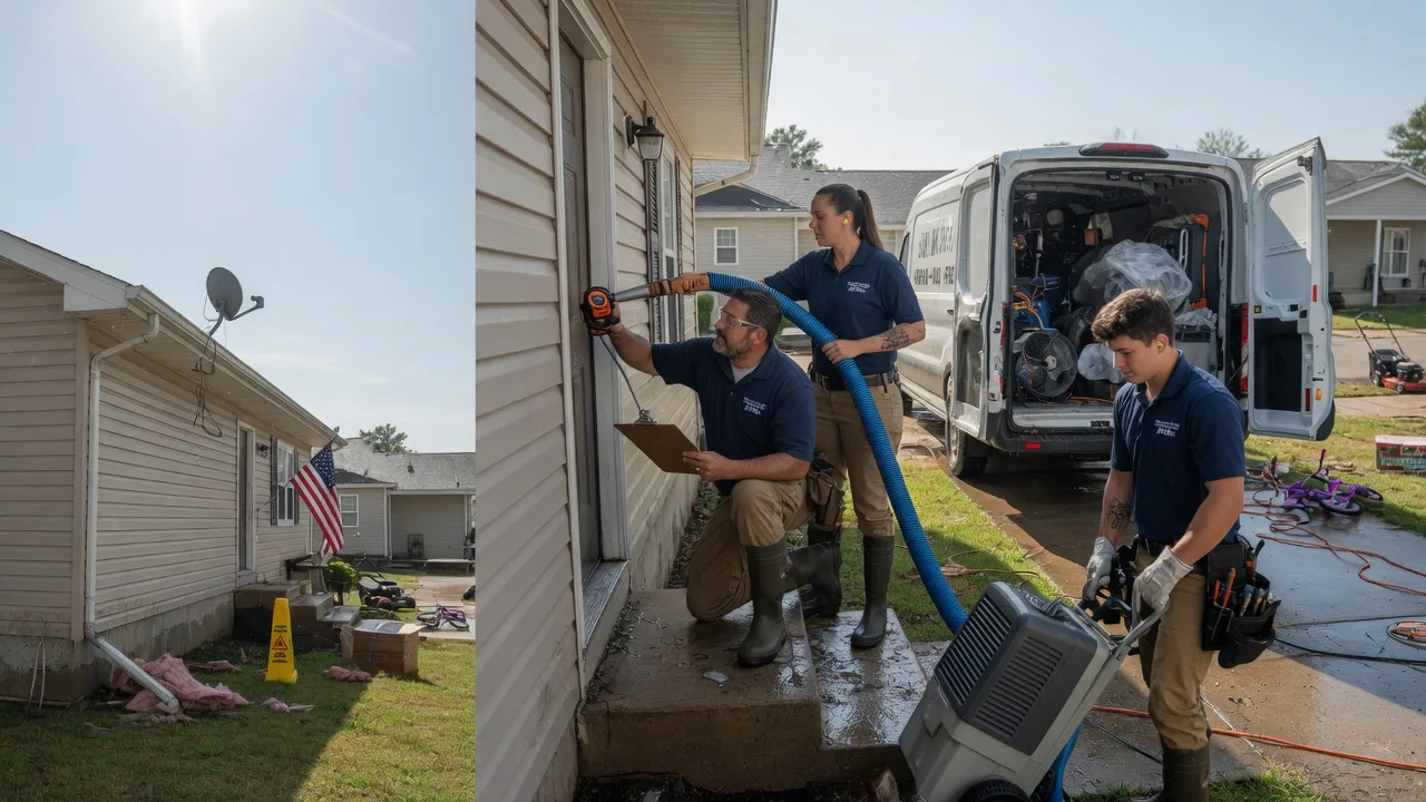 Ceiling Water Damage Restoration in Farina, IL near me